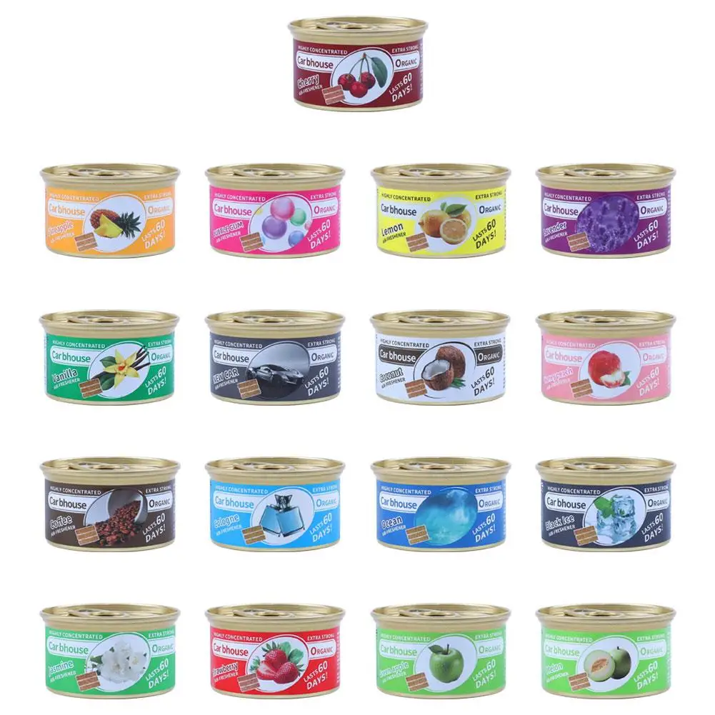 Car Flavoring Car Air Fresheners Perfume Canned Wood Blocks Coffee Flavor Long-Lasting Auto Aromatherapy Car Deodorant Supplies thumbnail 3