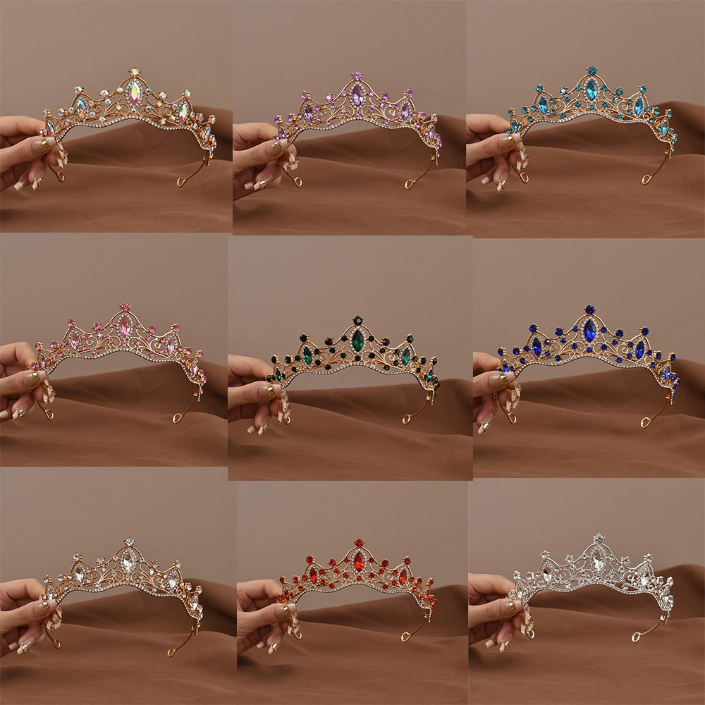 Princess Crystal Crown for Women Headbands Hair Accessories Bridal Wedding  Party Prom Jewelry Hair Accessories Decoration thumbnail 2