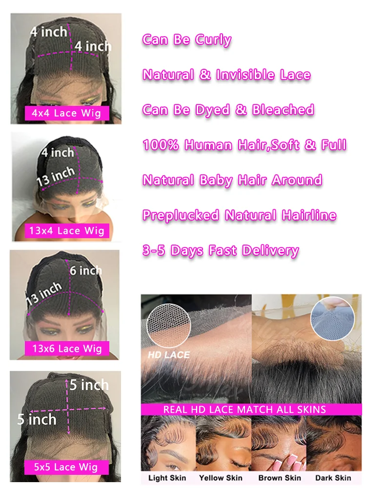 Highlight Wig 100% Human Hair 13x6 Hd Lace Frontal Wig Honey Blonde Lace Front Wigs human Hair Body Wave 4x4 5x5 Closure Wig thumbnail 6