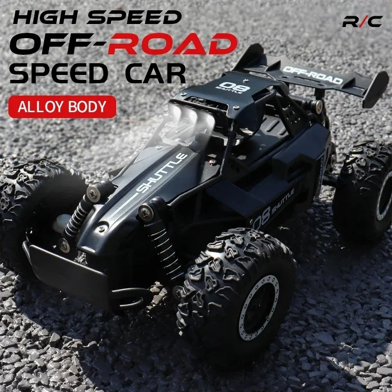 New RC Car 1:16 2WD with LED Light 2.4G 20KM/H High Speed Off-Road Climbing Remote Control Car Toy Gifts for Boys Girls Kids thumbnail 2