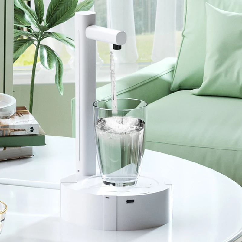Portable Desktop Electric Water Dispenser Rechargeable Bottle Barreled Gallon Pump Automatic Drink Water Machine Juice Dispenser thumbnail 2