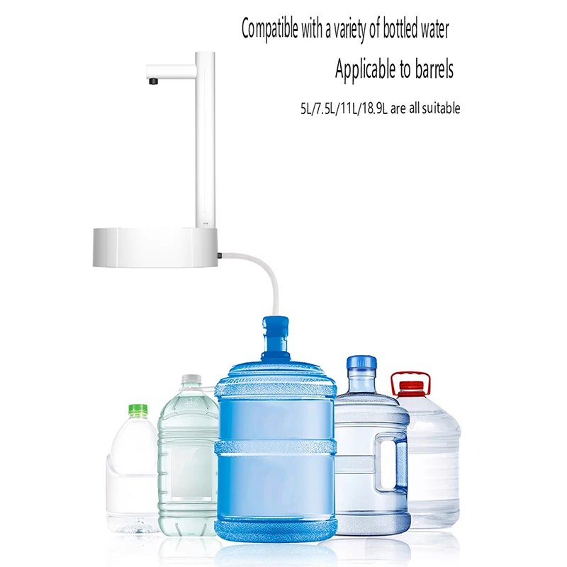 Portable Desktop Electric Water Dispenser Rechargeable Bottle Barreled Gallon Pump Automatic Drink Water Machine Juice Dispenser thumbnail 3
