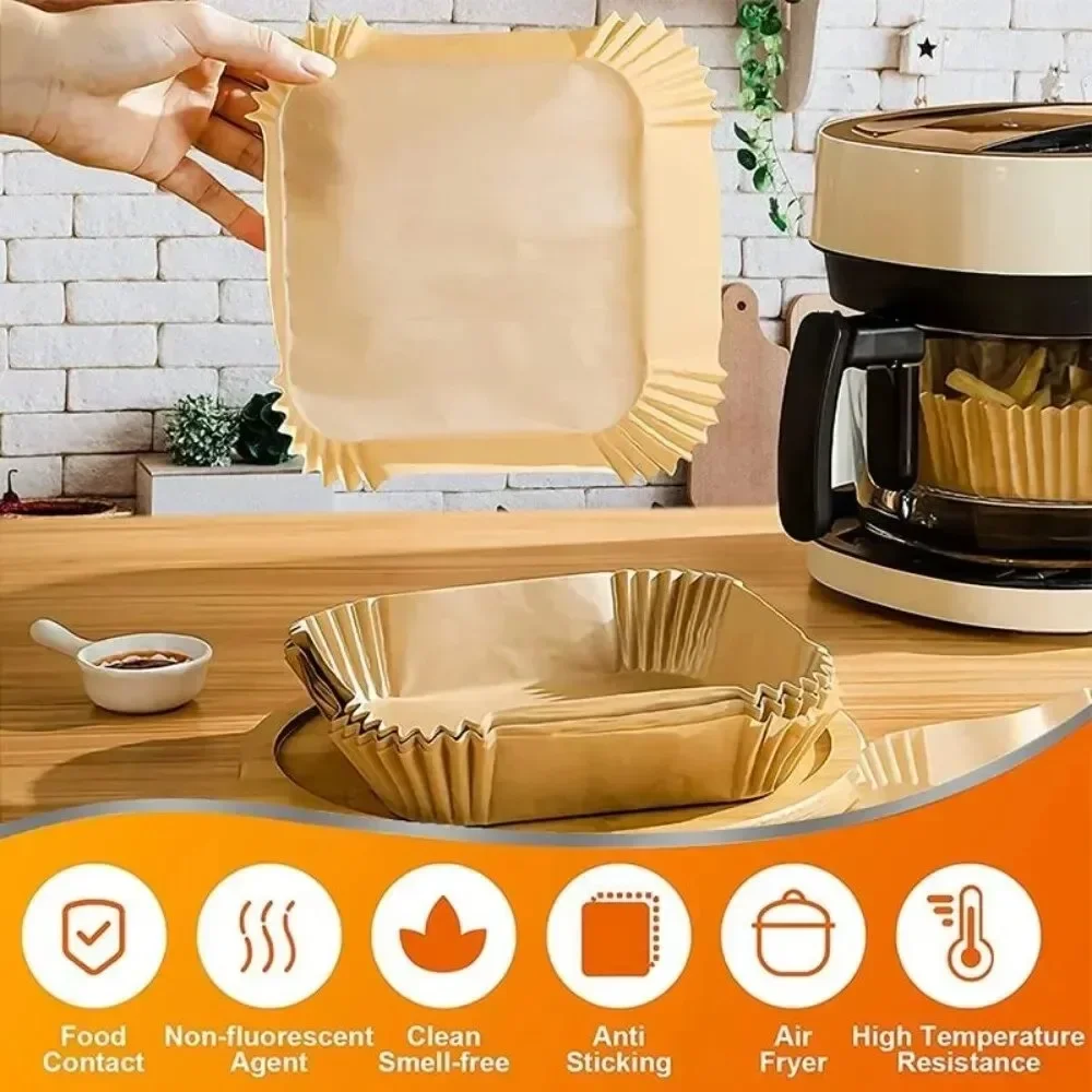 Air Kitchens Accessories Fryer Kitchen Gadgets Disposable Paper Utensils Pastry Baking Supplies Accessory Bakeware Dining Bar thumbnail 3