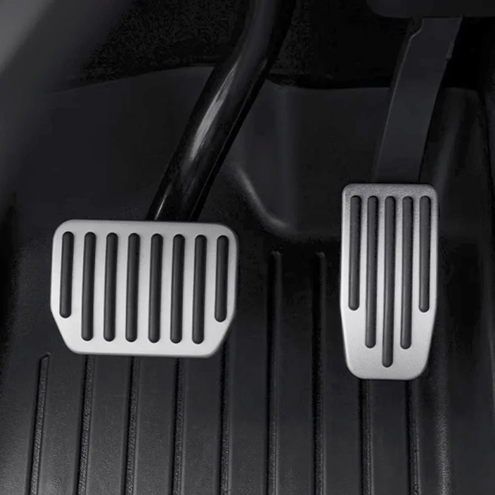 For Tesla Model Y 3 Highland Upgrade Foot Pedal Pads Cover Non-slip Accelerator Brake Rest Performance Aluminum Mats Accessories thumbnail 4