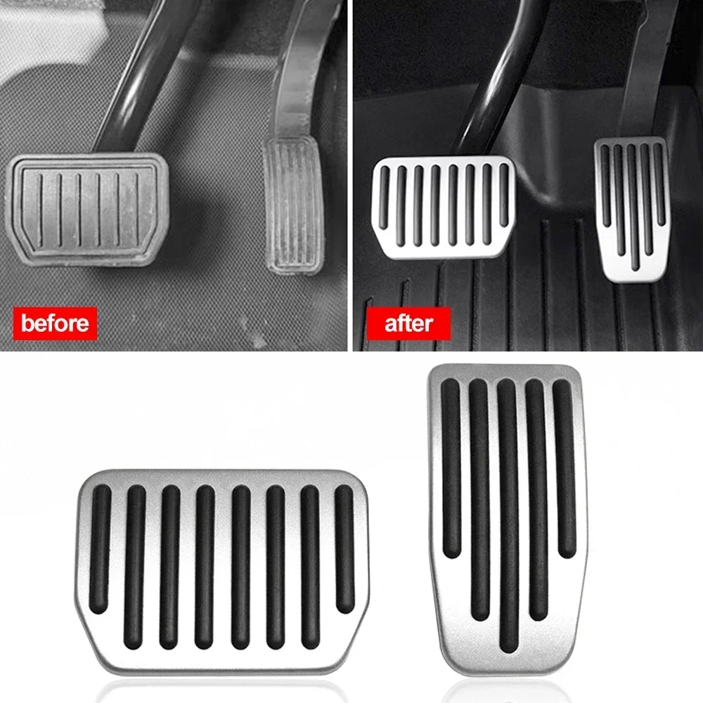 For Tesla Model Y 3 Highland Upgrade Foot Pedal Pads Cover Non-slip Accelerator Brake Rest Performance Aluminum Mats Accessories thumbnail 5