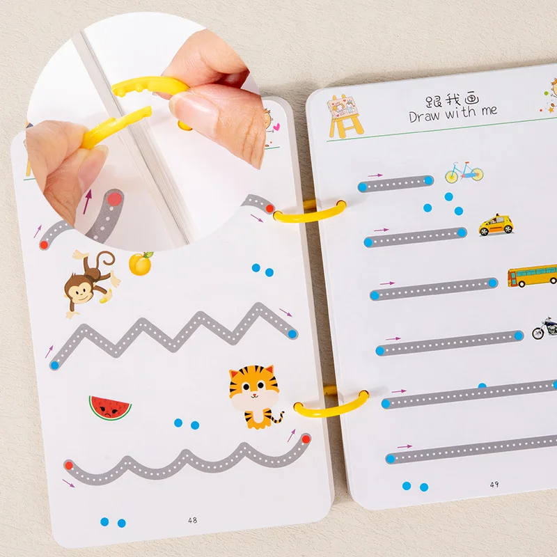 Magical Tracing Workbook Montessori Pen Control Training Books Reusable Magic Practice Copybook Children Drawing Education Toys thumbnail 5
