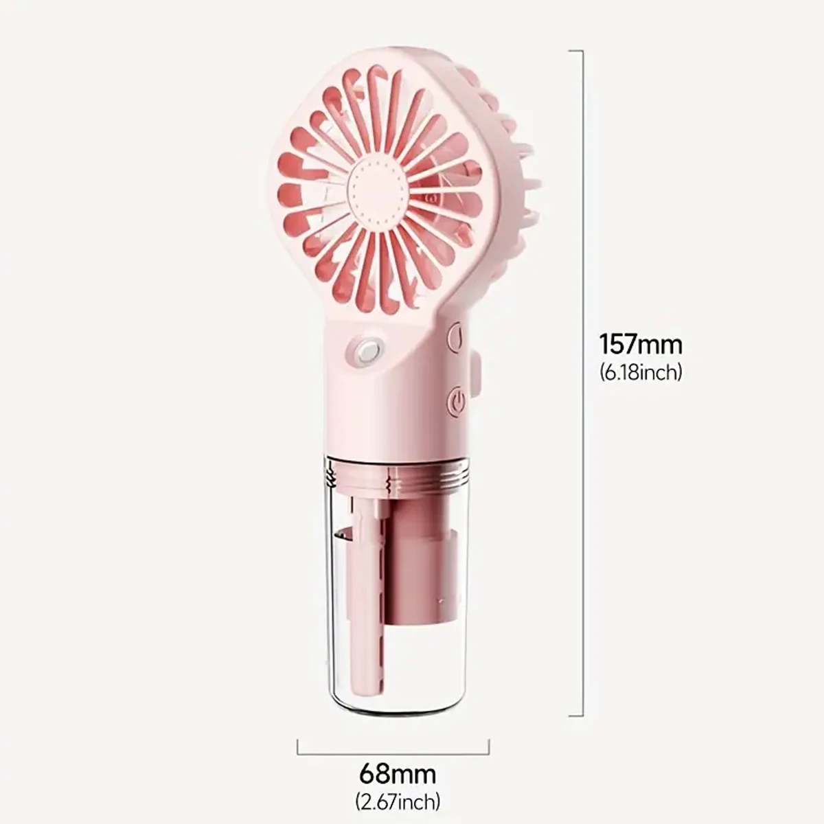 Handheld Mini Fan Air Conditioner USB Rechargeable Portable Mist Cooler Cooling Spray Humidifier Fan for Home/Office/Dorm thumbnail 6