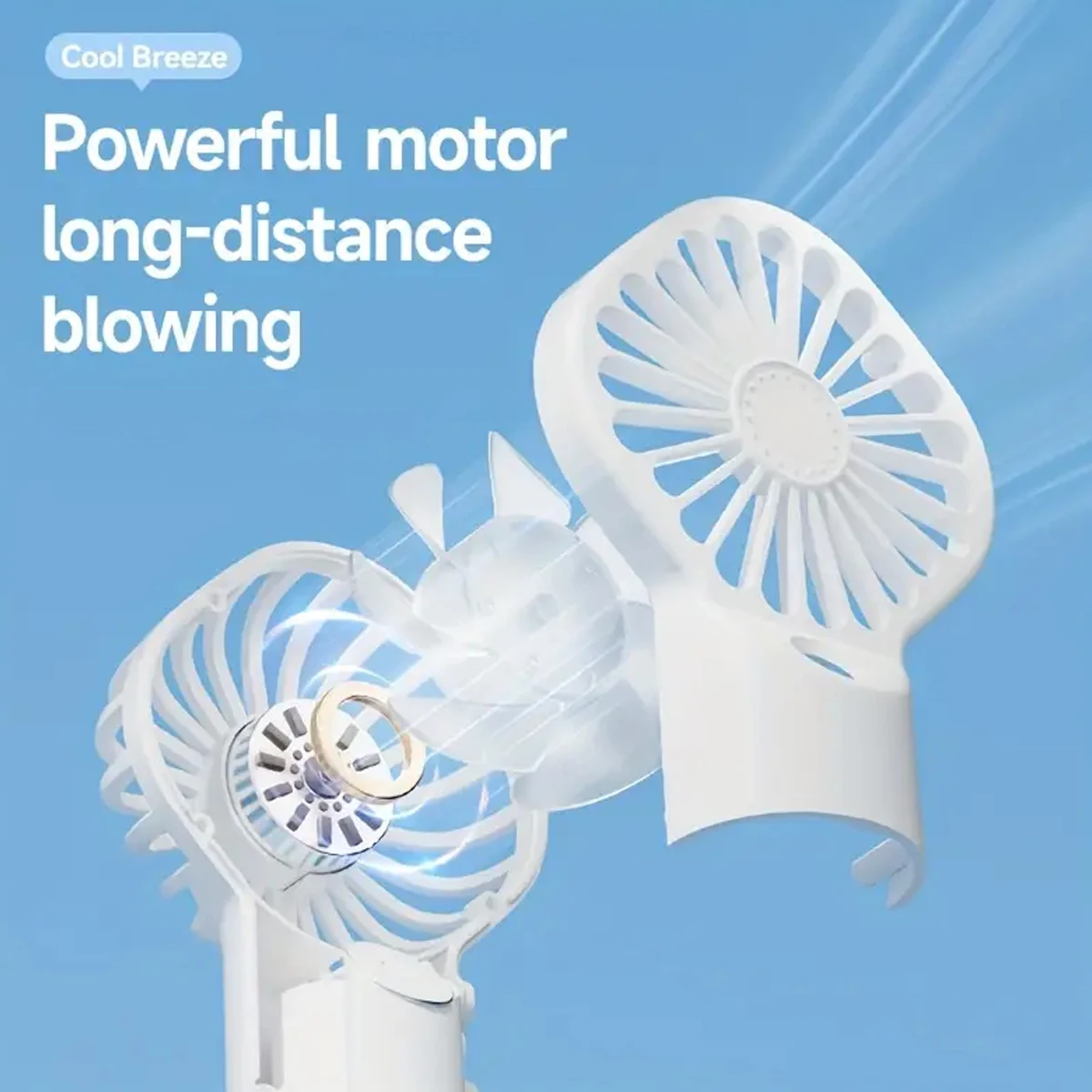 Handheld Mini Fan Air Conditioner USB Rechargeable Portable Mist Cooler Cooling Spray Humidifier Fan for Home/Office/Dorm thumbnail 4