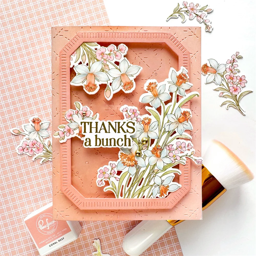 Pink Fresh the Daydream Edit Full Release Bundle Metal Cutting Dies Stamps Stencil DIY Scrapbooking Washi Paper Card Embossing thumbnail 6