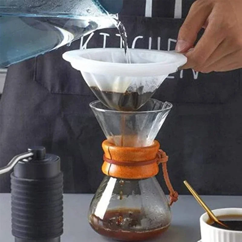 100/200/400 Mesh Washable Nylon Ultra Fine Filter Mesh Strainer Spoon Sieve Soy Milk Juice Coffee Tea Filter Kitchen Colander thumbnail 4