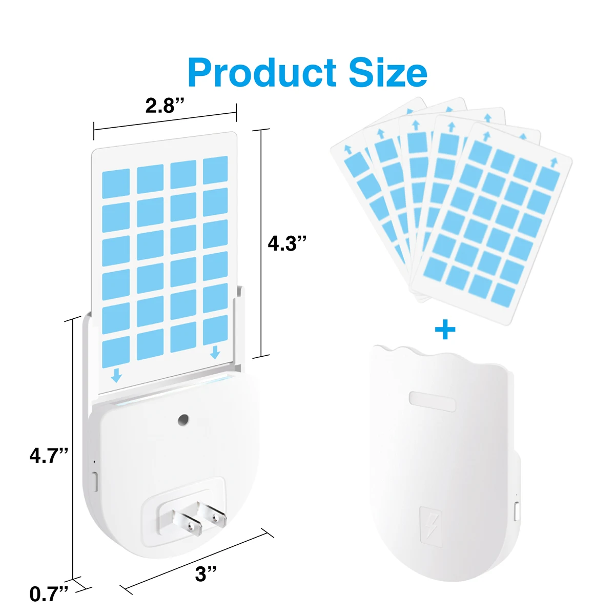 Adhesive Board Mosquito Killer Lamp, Indoor Non-toxic Adhesive Trap, Multifunctional Flying Insect Trap With Small Night Light thumbnail 3
