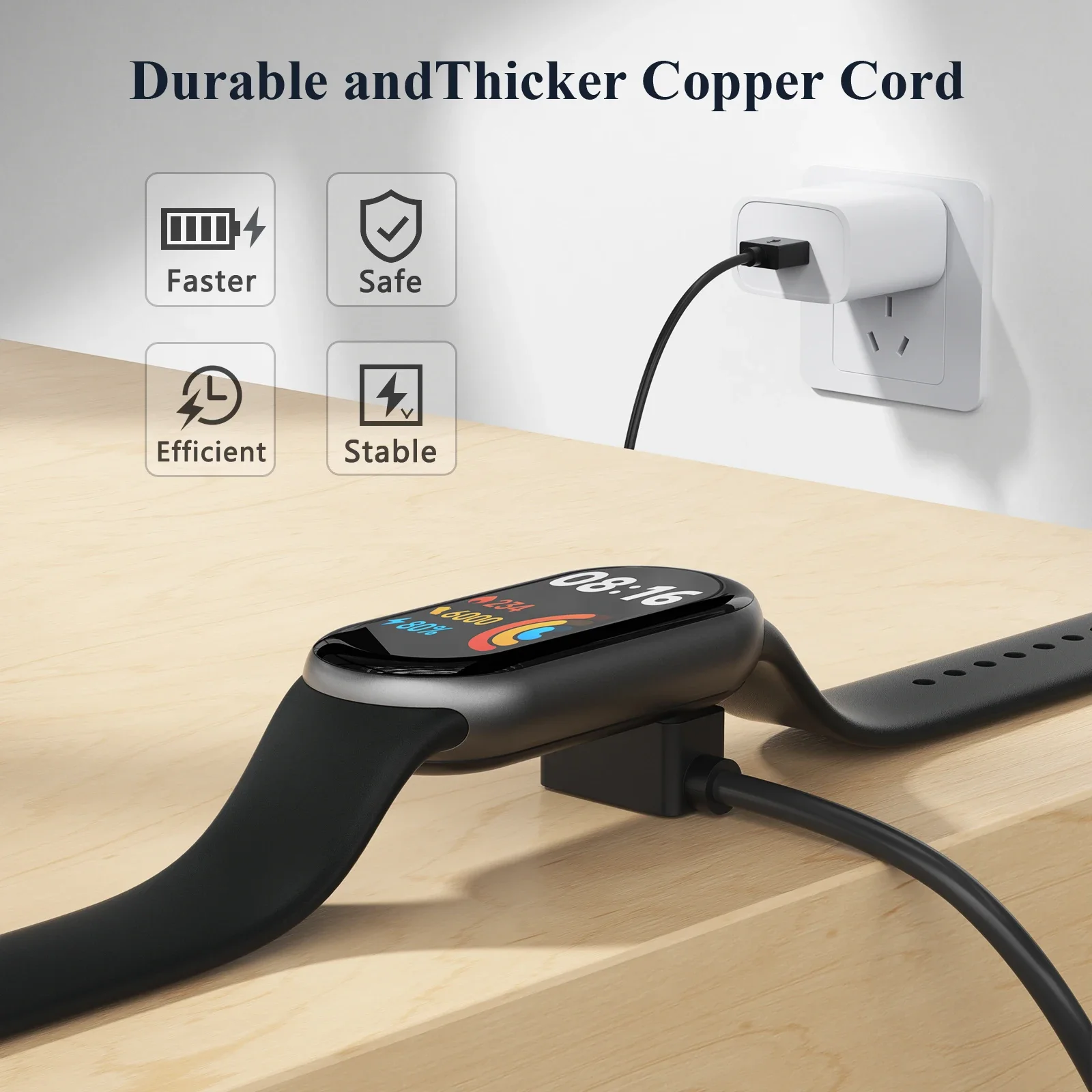 100mm Magnetic Charger For Xiaomi Mi Band 5 6 7 8 USB Charging Cable Dock For Xiaomi Miband 8 7 6 5 Charging Wire Accessories thumbnail 5