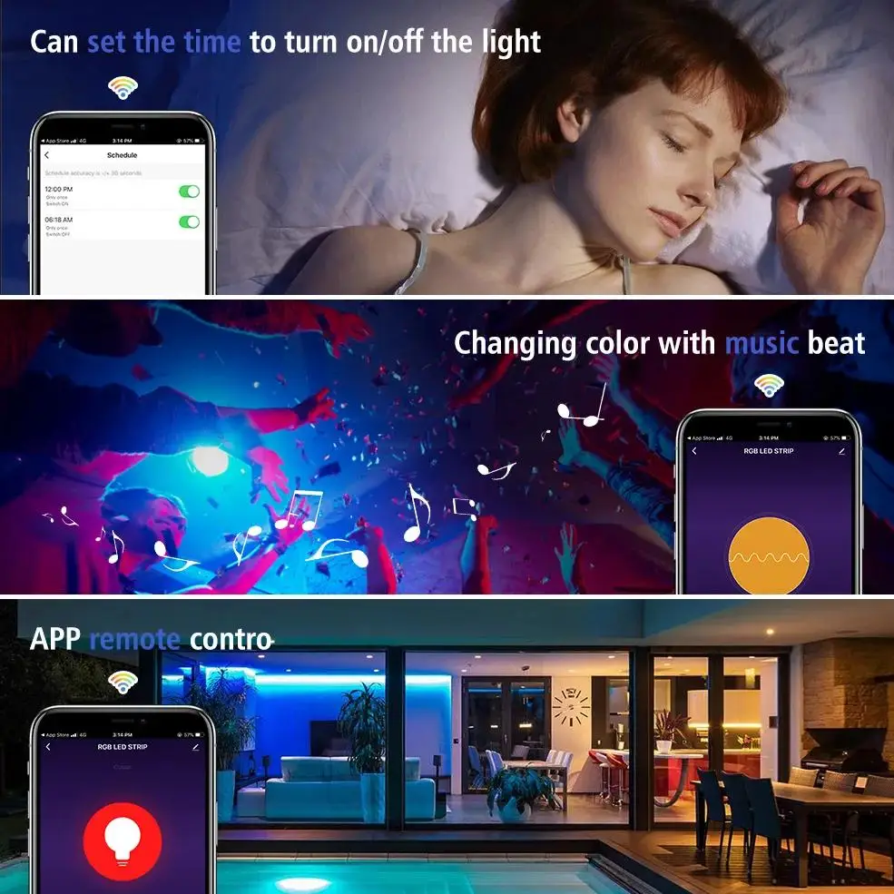 LED Strip RGB 5V USB Controller 44 Keys Tuya Connector IR Remote Control Dimmer for 5050 2835 RGB LED Strip Light TV Backlight thumbnail 6