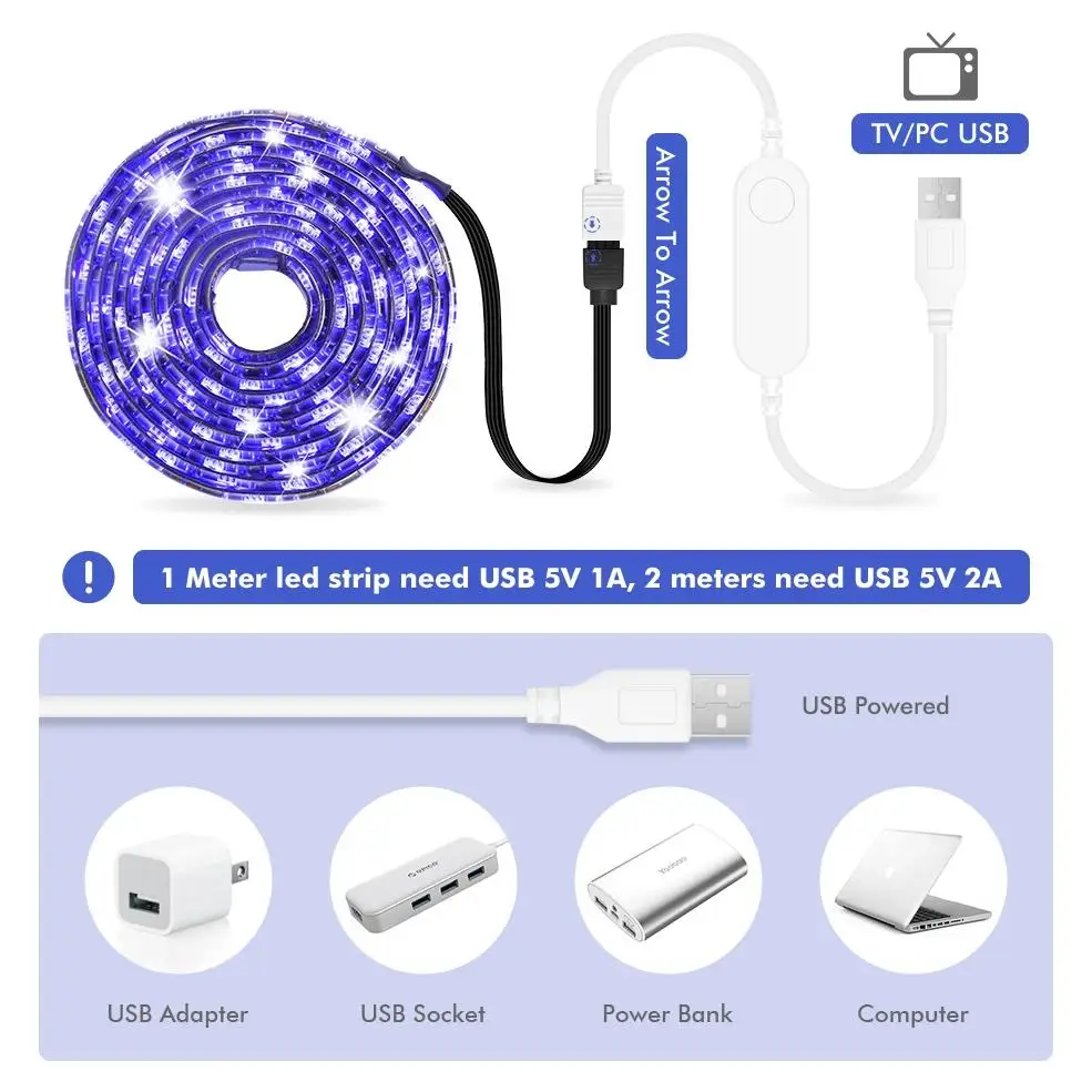 LED Strip RGB 5V USB Controller 44 Keys Tuya Connector IR Remote Control Dimmer for 5050 2835 RGB LED Strip Light TV Backlight thumbnail 5