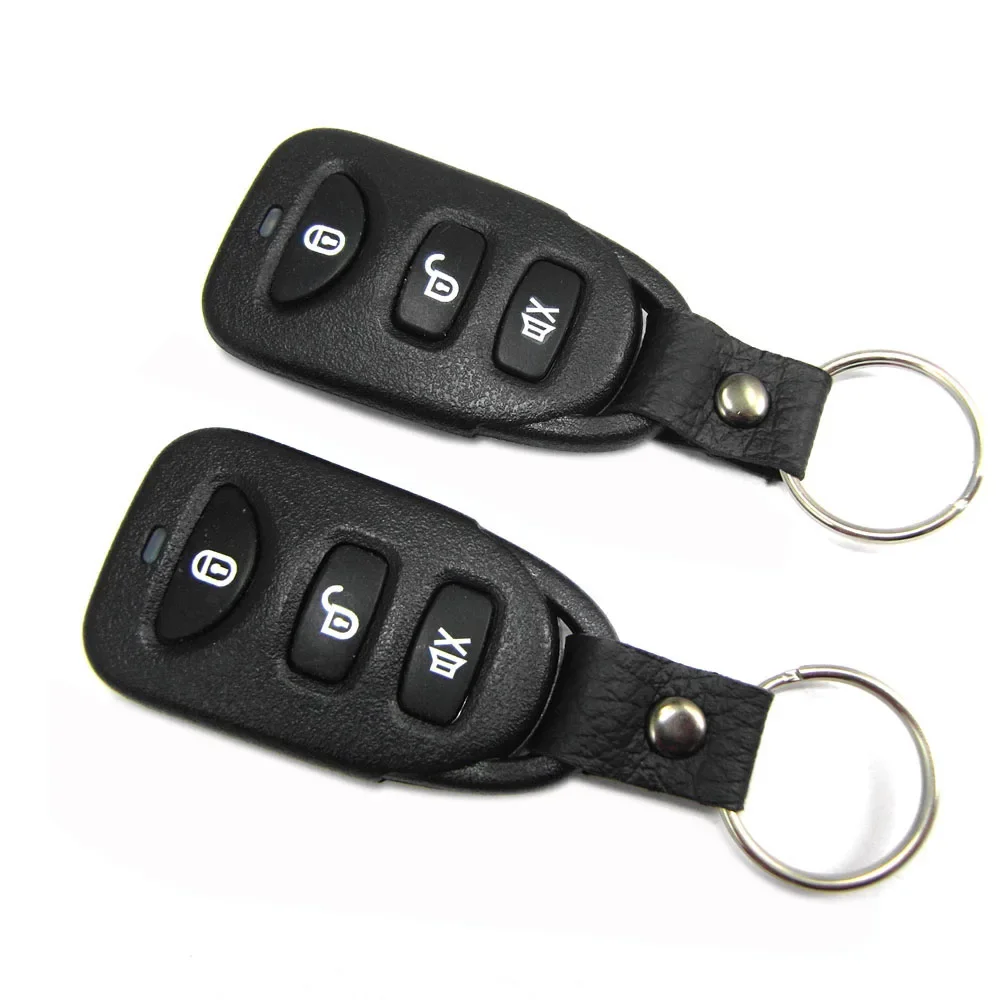 Car Alarm System 12V One Way Vehicle Burglar Alarm Security Protection With 2 Remote Control Auto Burglar For Car Motorcycle thumbnail 3