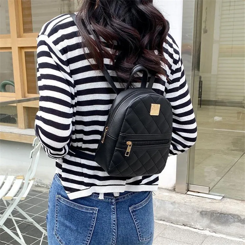 Backpack for Women PU Leather Multifunction Crossbody Bag Ladies Phone Pouch Pack Luxury Brand Shoulder Bag Messenger Bags thumbnail 5