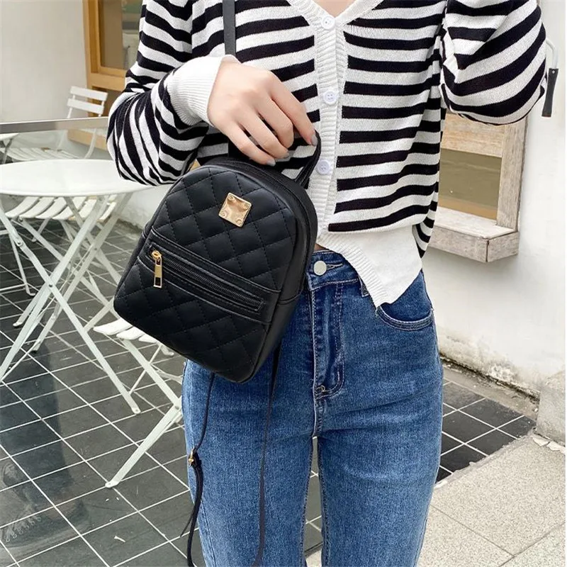 Backpack for Women PU Leather Multifunction Crossbody Bag Ladies Phone Pouch Pack Luxury Brand Shoulder Bag Messenger Bags thumbnail 6