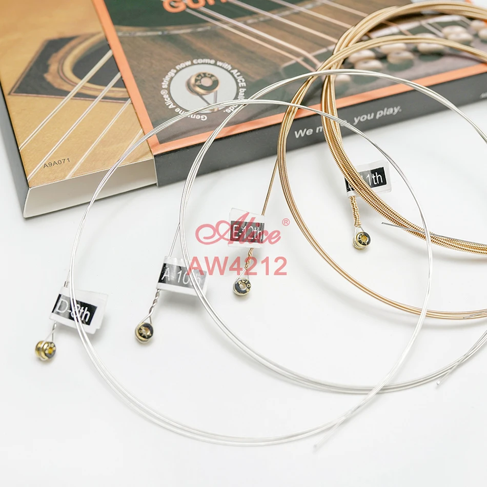 Alice AW4112 AW4212 12-STRING Acoustic Guitar Strings Bronze Anti-Rust Coating thumbnail 4