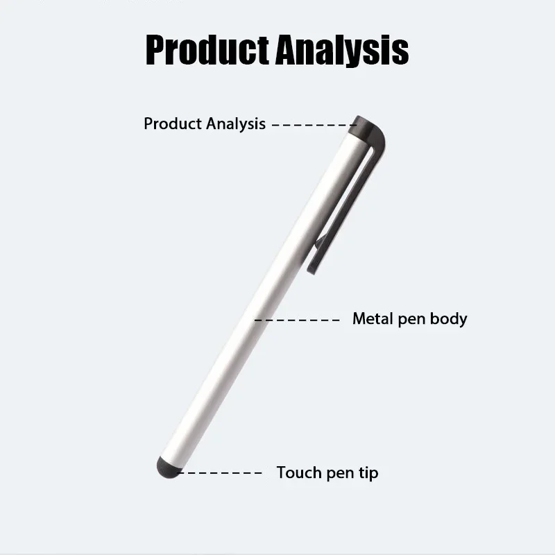 1Pc Capacitance Universal Stylus Pen Mobile Phone Touch Screen Accessories Metal Capacitive Pen Tablet for Xiaomi Iphone thumbnail 5