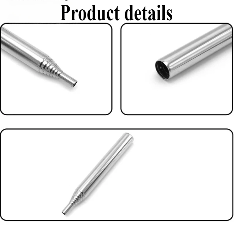 1 pc Blowing fire pipe stainless steel camping outdoor picnic fire making extendable blowing fire rod camping equipment thumbnail 2