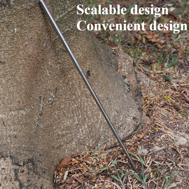 1 pc Blowing fire pipe stainless steel camping outdoor picnic fire making extendable blowing fire rod camping equipment thumbnail 6