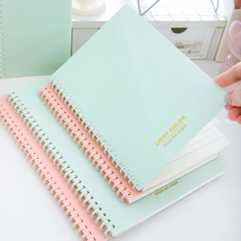 A5/B5 Multi color Soft Elastic Spiral Soft Coil Notebook 70 sheets, with an easy to tear inner page design thumbnail 2