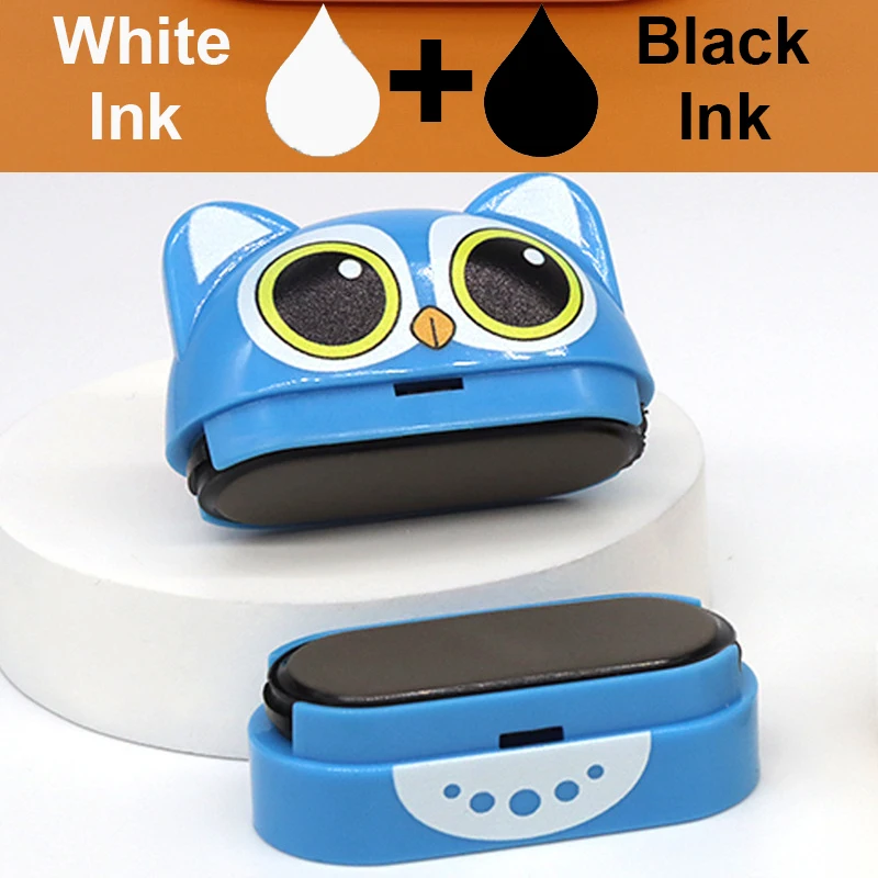 Children Name Stamp Custom Double -layer black and white ink Student's Seal Kindergarten Clothes Personalize Kids Name Stickers thumbnail 3