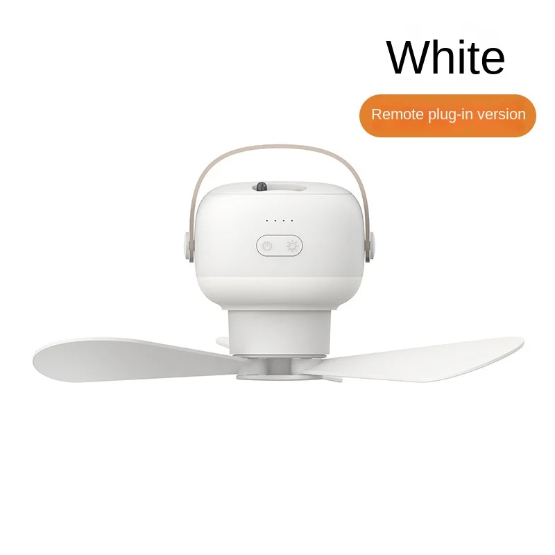 Portable wireless mini ceiling fan light USB fan with remote control, stand, night light, home, outdoor, camping, New Year gifts thumbnail 6