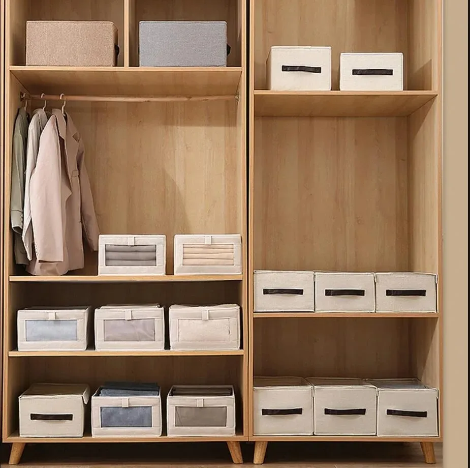1Pcs Pants Storage Box Clothes Organizers of Cabinets and Drawers Fabric Foldable Boxes for Bedroom Wardrobe Organization Home ﻿ thumbnail 6
