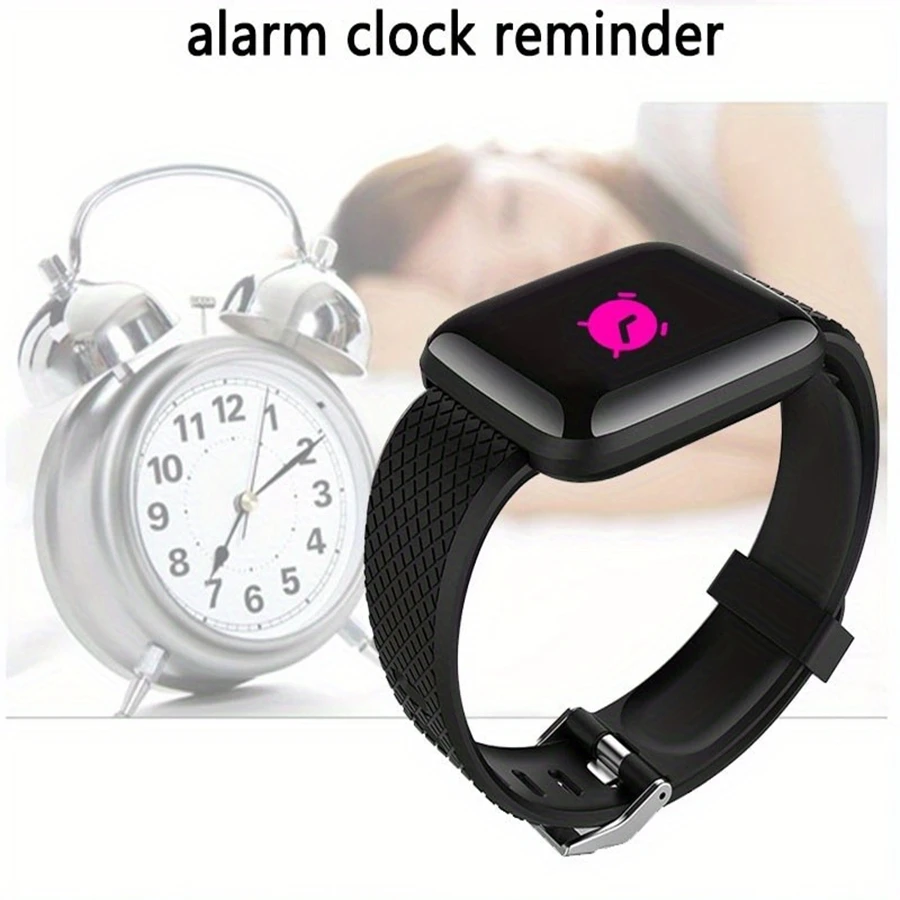 Smart Watch Sport Wristband Fitness Monitoring Track Heart Rate Call and Message Remind Men Smartwatch Woman 116 Plus Clock D13 thumbnail 4