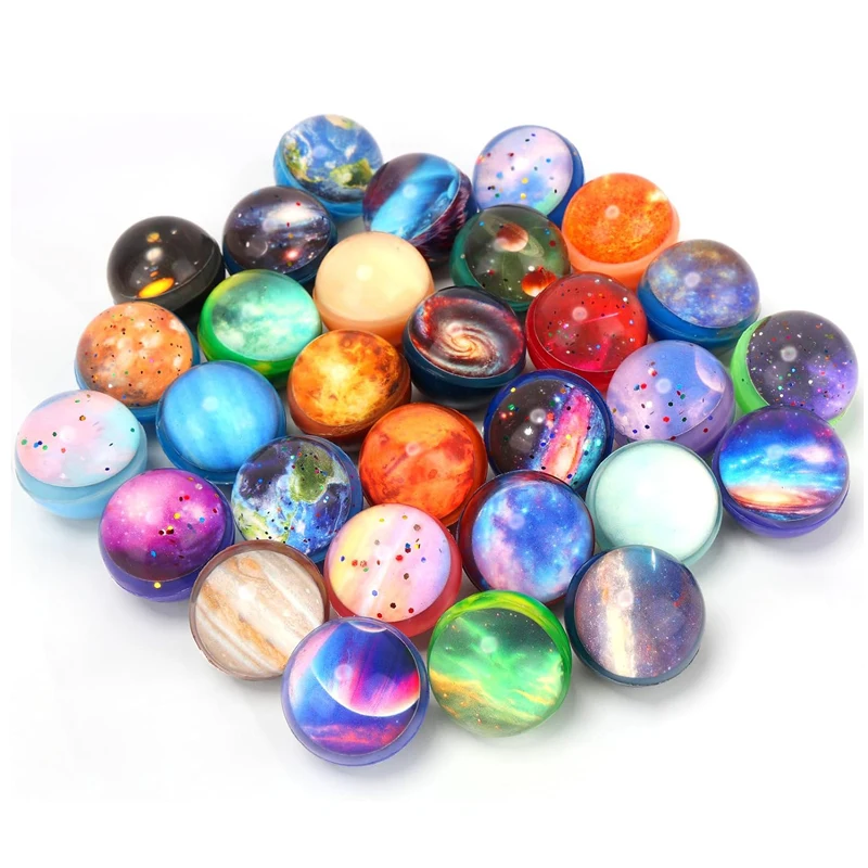 20/10PCS Solar System Planets Space Themed Party Favors For Kids Bouncy Balls Lot 30MM Birthday Gifts Classroom Prize thumbnail 2
