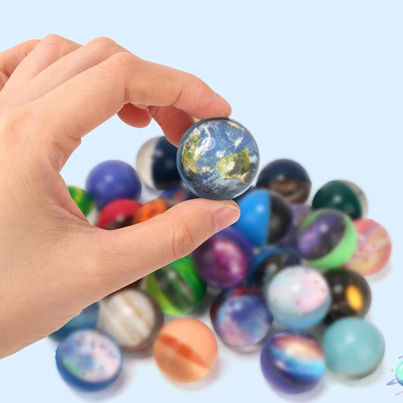 20/10PCS Solar System Planets Space Themed Party Favors For Kids Bouncy Balls Lot 30MM Birthday Gifts Classroom Prize thumbnail 3
