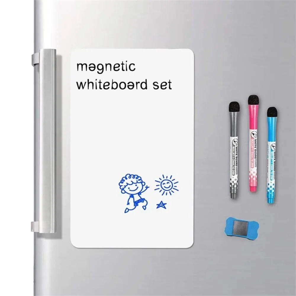 A4/A3 Magnetic Whiteboard Dry Erase White Board Markers Office Home Erasable Flexible Refrigerator Magnet Memo Message Board thumbnail 6