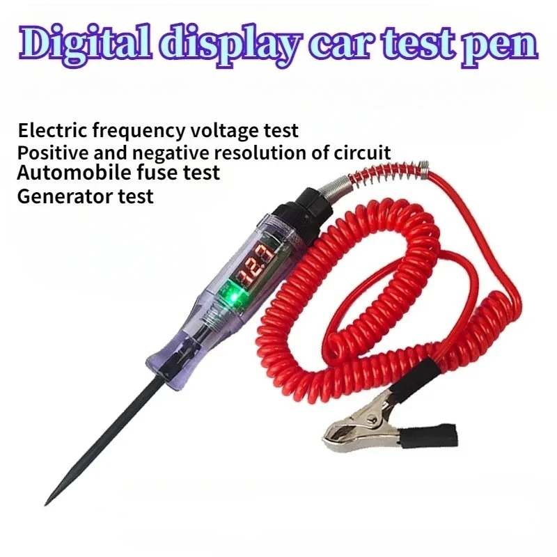 Car Truck Voltage Circuit Tester Auto Tools Car Diagnostic Probe Test Pen Light Bulb Electric Measuring Pen Tools thumbnail 2
