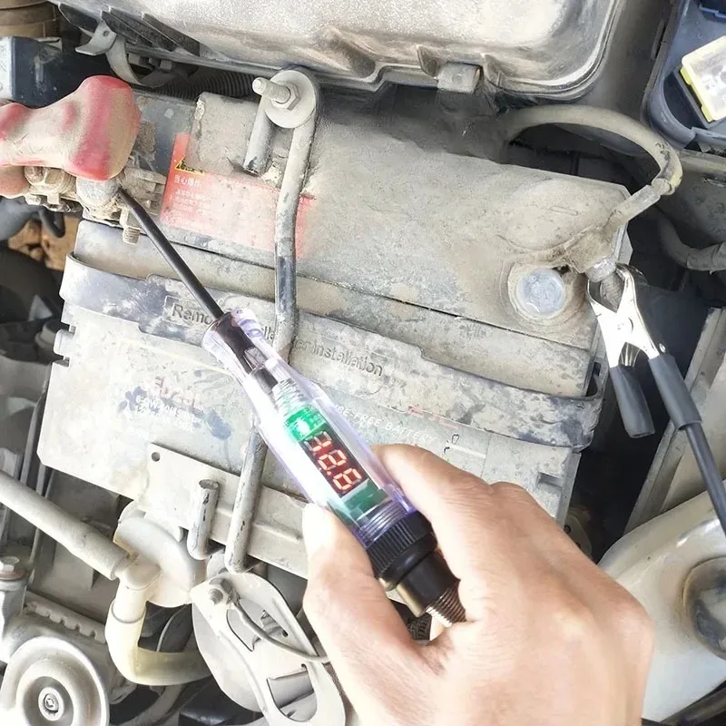 Car Truck Voltage Circuit Tester Auto Tools Car Diagnostic Probe Test Pen Light Bulb Electric Measuring Pen Tools thumbnail 4