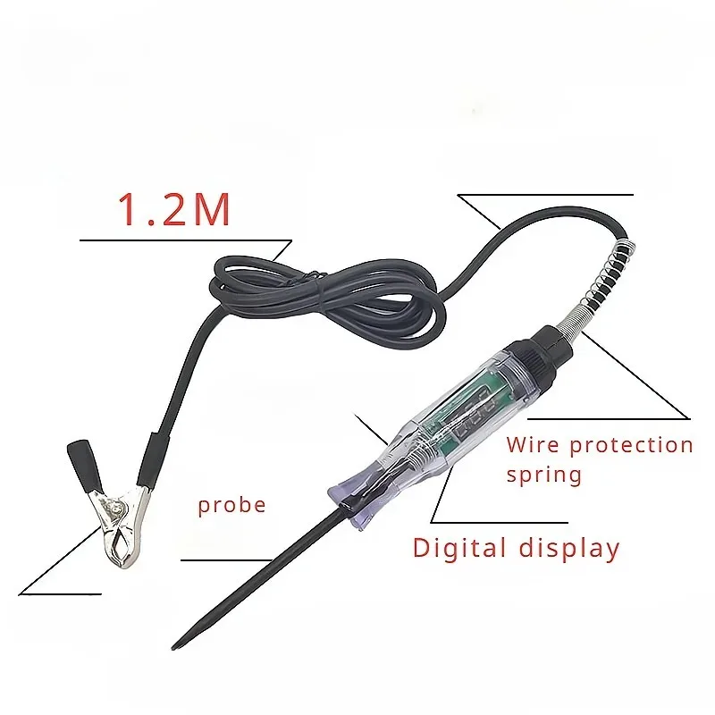 Car Truck Voltage Circuit Tester Auto Tools Car Diagnostic Probe Test Pen Light Bulb Electric Measuring Pen Tools thumbnail 3