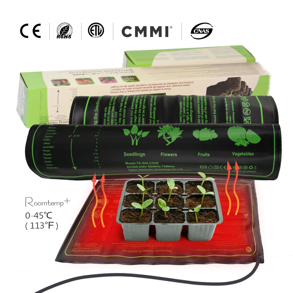 17.5W 45W 100W Seedling Heat Mat Indoor Plants Germination Waterproof Heating Pad Propagation Clone Starter Mat EU/US/AU/UK Plug