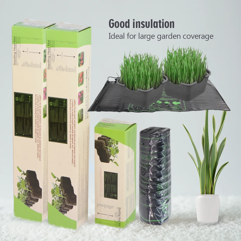 17.5W 45W 100W Seedling Heat Mat Indoor Plants Germination Waterproof Heating Pad Propagation Clone Starter Mat EU/US/AU/UK Plug thumbnail 3
