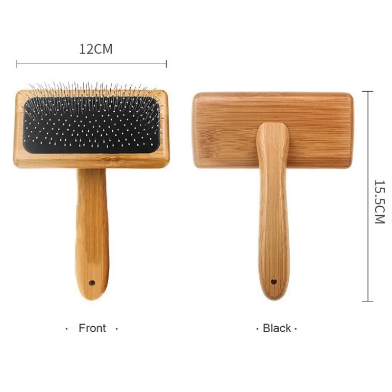 Dog Comb Wooden Dogs Brush Pet Hair Remover Dog Grooming Brush for Pet Hair Knot Opening Massage Cat Brushes Pet Accessories thumbnail 6