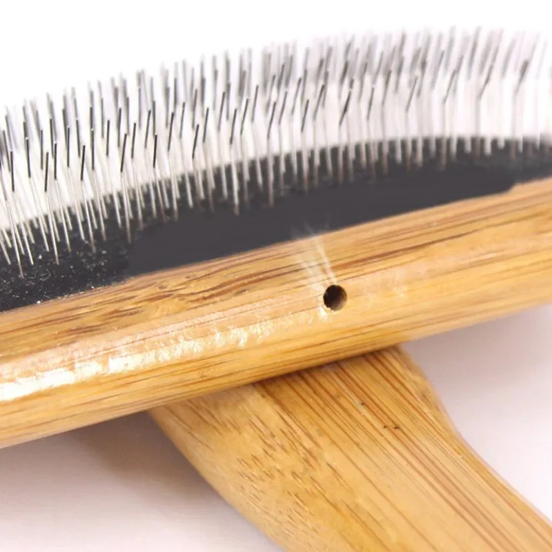 Dog Comb Wooden Dogs Brush Pet Hair Remover Dog Grooming Brush for Pet Hair Knot Opening Massage Cat Brushes Pet Accessories thumbnail 4