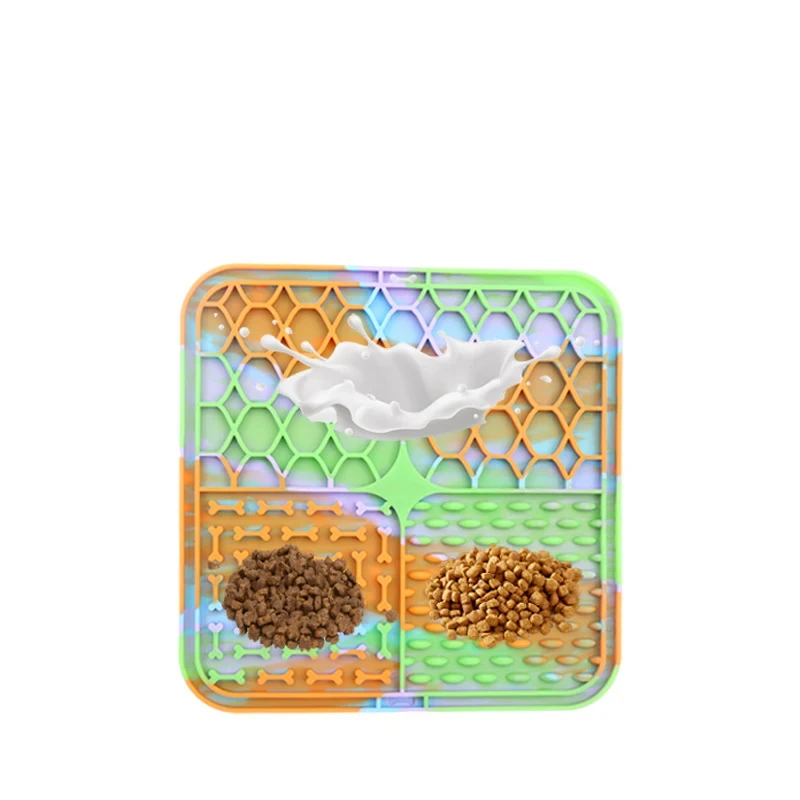Pet Placemat Cat Slow Feeding Mat Dog Lick Mats Silicone Pets Eating Slowly Food Pad Cats Dogs Feeding Supplies thumbnail 5
