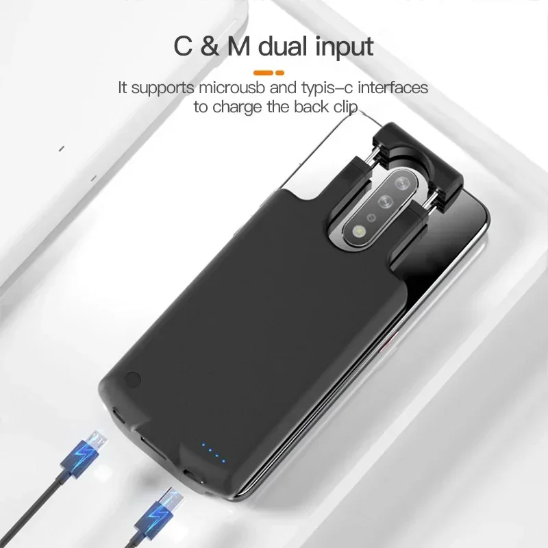 10000mah Universal Power Bank Battery Case For iPhone Samsung Huawei Xiaomi Redmi Oneplus Oppo Adjustable Battery Charger Case thumbnail 4
