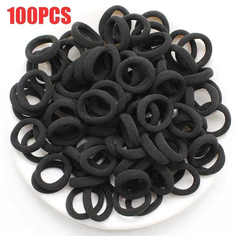 100/300/500 pcs Girls Colorful Elastic Hair Bands Ponytail Hold Hair Tie Rubber Bands Scrunchie Hair Accessories Bands for Girls thumbnail 4