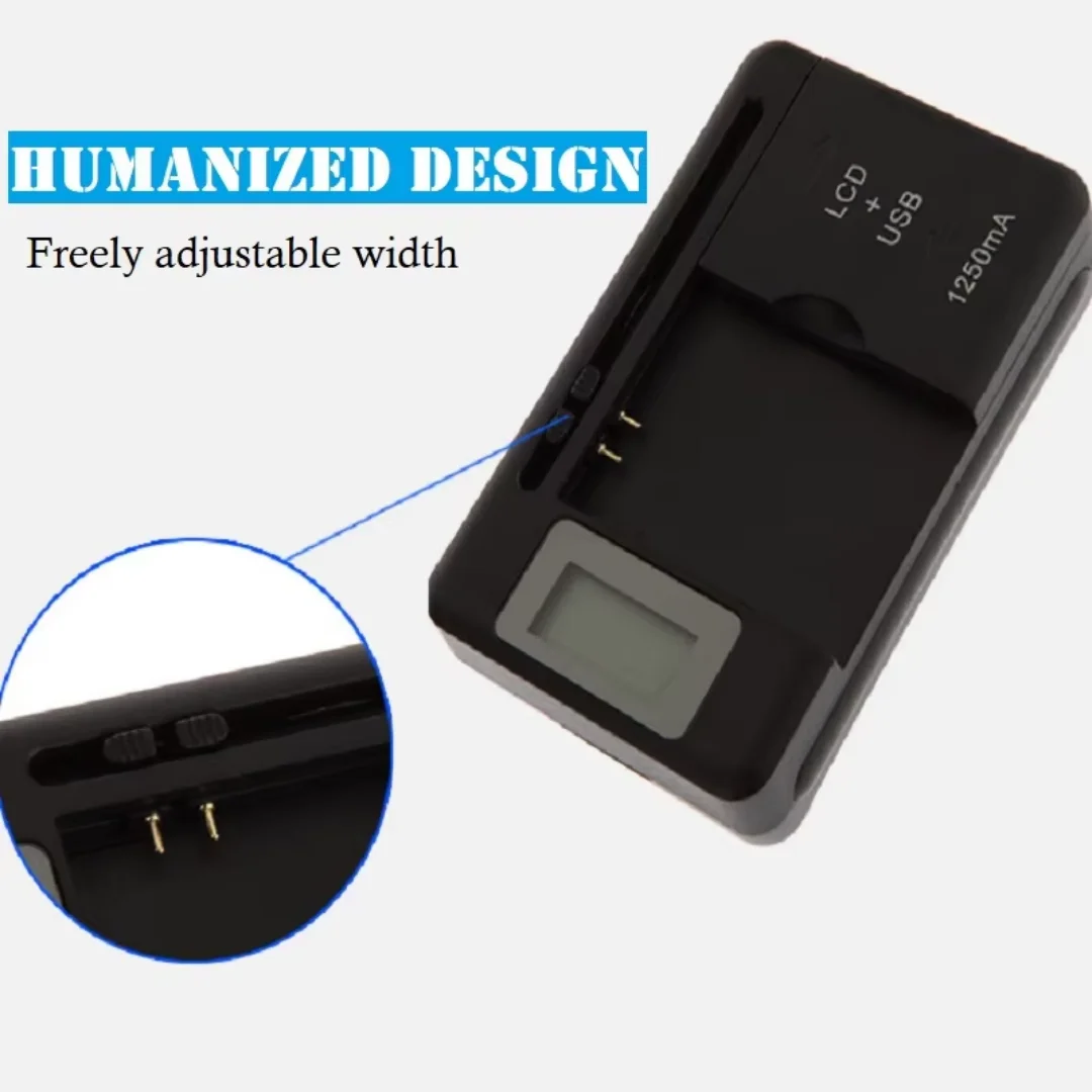 New Car Universal Mobile Battery Charger EU US Plug in LCD Indicator Screen USB Port for Mobile Phone Battery Charger thumbnail 3