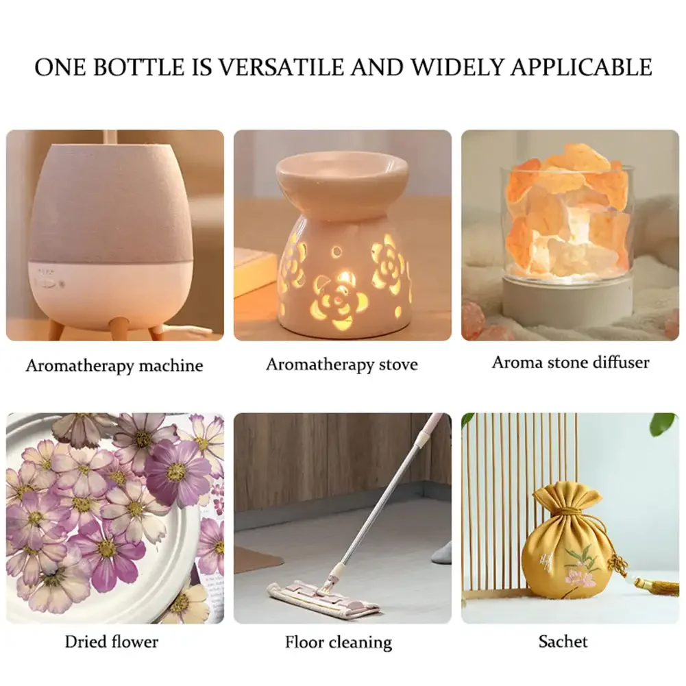 10ML Fragrance Humidifier Air Freshener Natural Plant Aromatherapy Essential Eliminating Odors Perfume For Household Car Office thumbnail 4