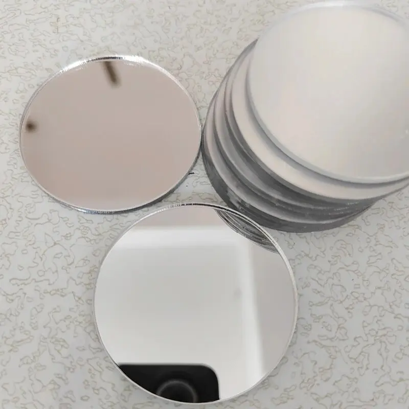 5Pcs Diy Mobile Phone Case Self-Adhesive Lens Sticker Portable Makeup 2mm Round Mirror Sticker Mirror Decal For Smartphone thumbnail 2