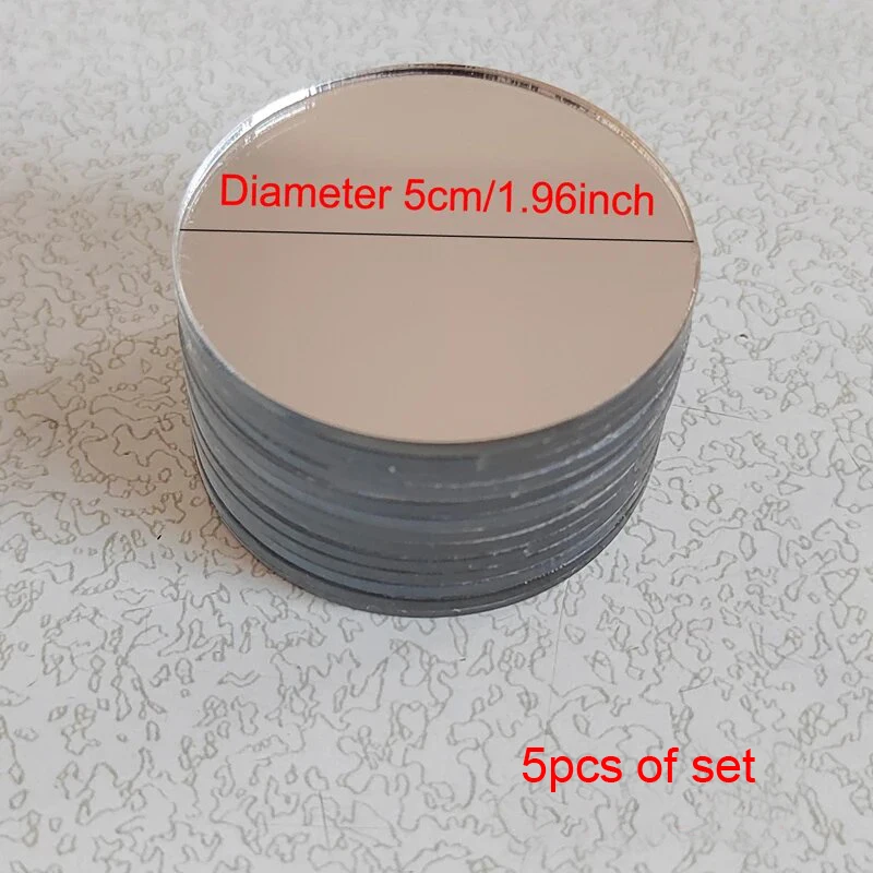 5Pcs Diy Mobile Phone Case Self-Adhesive Lens Sticker Portable Makeup 2mm Round Mirror Sticker Mirror Decal For Smartphone thumbnail 6