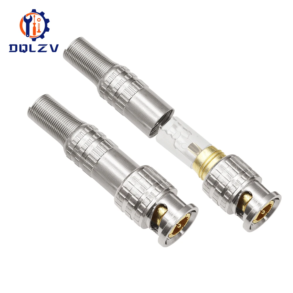 BNC JR-B25 Male Solderless BNC Connector for Security Cctv Camera System Wired Cctv Camera Security System Kit thumbnail 2