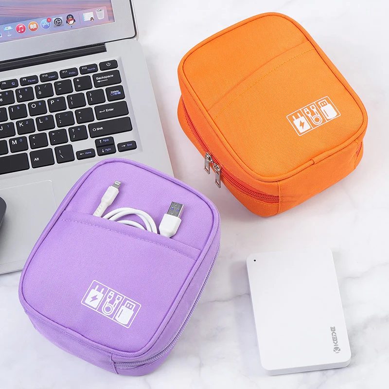 New Travel Data Cable Organizer Bag Waterproof USB Power Bank Earphone Storage Case Portable Digital Accessories Storage Bag ﻿ thumbnail 2