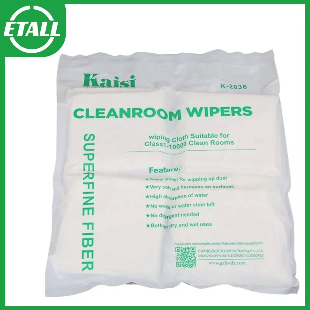 Kaisi K-2036 50pcs 200pcs Cleanroom Wiper Non Dust Cloth Dust Free Paper Clean Phone LCD Repair Tool  Class1-10000 Clean Rooms thumbnail 3